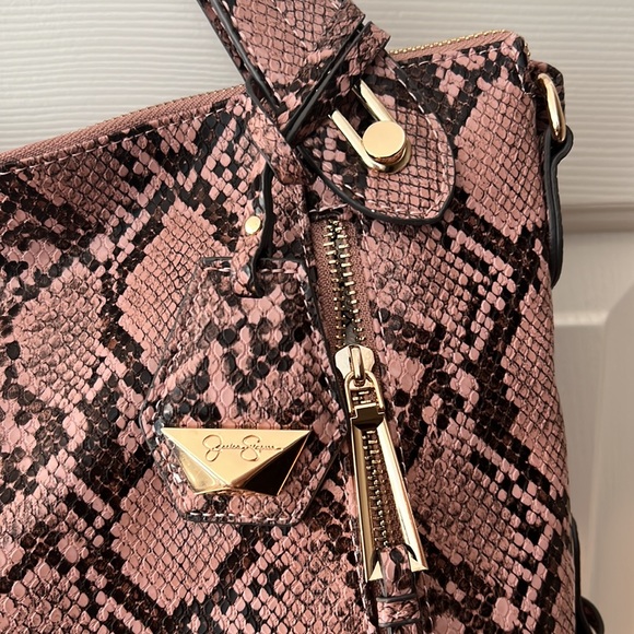 Jessica Simpson Roxanne Python Satchel - Picture 8 of 16